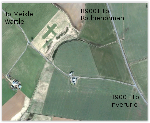 Google Map - Location of Inverurie and District Model Flying Club flying field